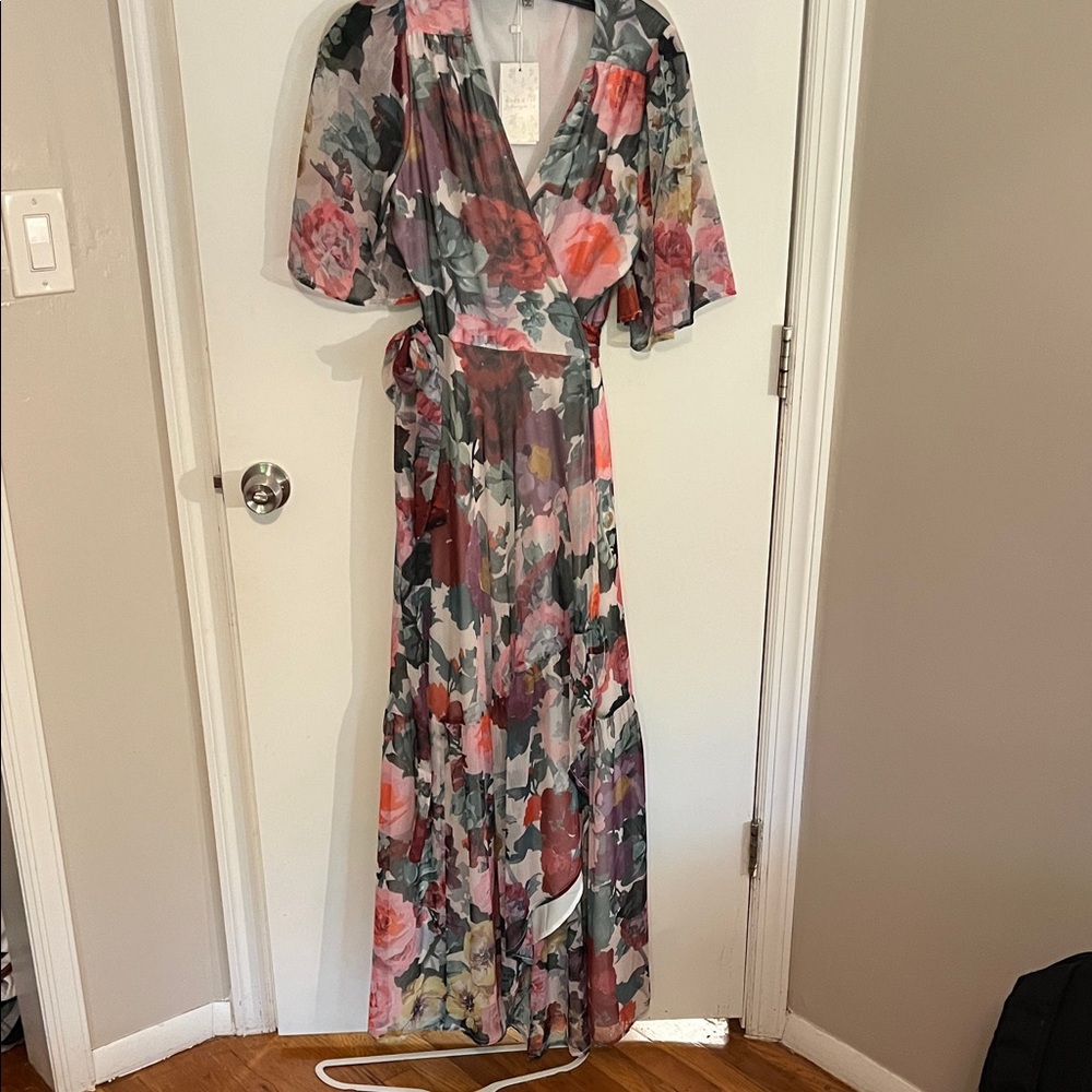 Vibrant Floral Maxi Dress